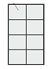 Шторки на ванну Grossman, 100 см, GR-105100BLACK