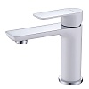 Смеситель для раковины Abber Weiss Insel, белый/хром, AF8010W