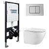 Инсталляция с унитазом Abber Bequem хром AC1100-AC0105-AC0120