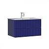 Тумба с раковиной ORKA Moonlight, 5001498, 91 см, синий матовый