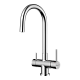 Кухонный смеситель с подключением фильтра Omoikiri Akita 4994086, нержавеющая сталь (bn) - изображение 1