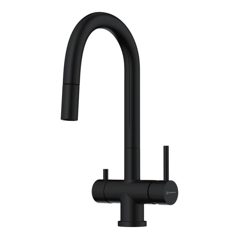 Кухонный смеситель с подключением фильтра Omoikiri Akita-S 4994359, графит
