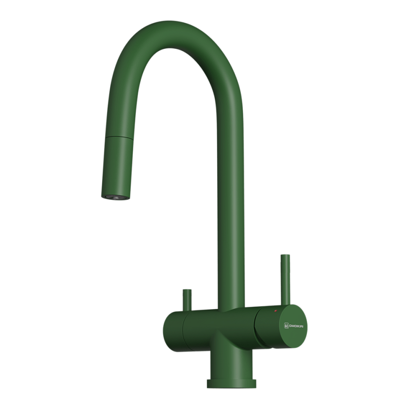 Кухонный смеситель с подключением фильтра Omoikiri Akita-S 4994437, royal green