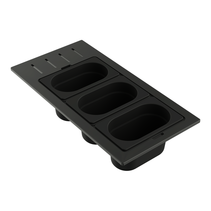 Встраиваемый контейнер Omoikiri DC-02-3 4999079 графит