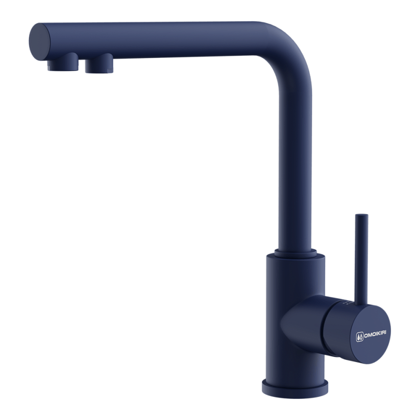 Кухонный смеситель с подключением фильтра Omoikiri Nakagawa 2 Plus 4994444, indigo blue