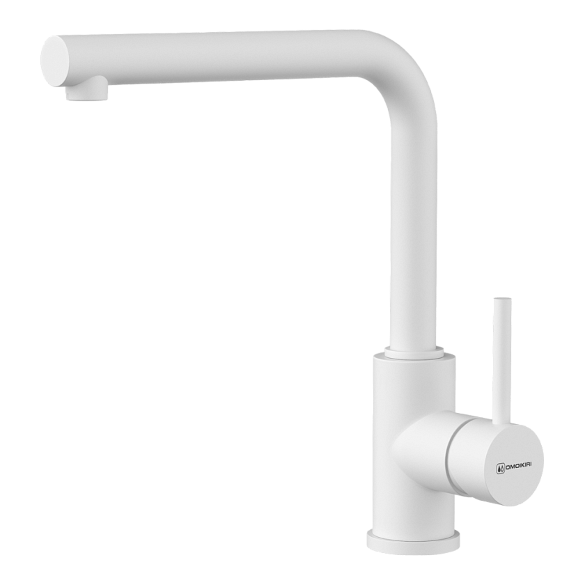 Кухонный смеситель Omoikiri Nakagawa-P 4974310, белый