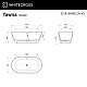 Ванна WHITECROSS Tawna 0218.165080.2XXXX, ral матовый - изображение 2