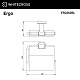 Держатель для туалетной бумаги WHITECROSS Ergo, черный матовый, ER2262BL - изображение 2