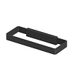 Полотенцедержатель WHITECROSS Cubo black, CU2458BL, черный матовый