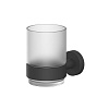 Стакан для зубных щеток WHITECROSS Ergo black, ER2230BL, черный матовый