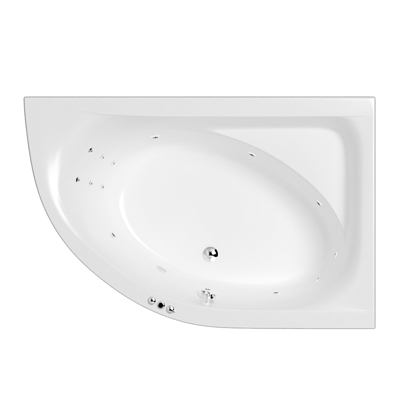 Ванна WHITECROSS AQUARELLA 170x110 0109.170110.100.SMART.CR, хром