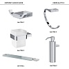 Комплект аксессуаров для ванной комнаты Black&amp;White GA-7710C
