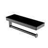 Полка для ванной Black&amp;White, оружейная сталь, 9603GM