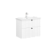Тумба с раковиной Vitra Root Groove 69436, 76, белый матовый - изображение 1