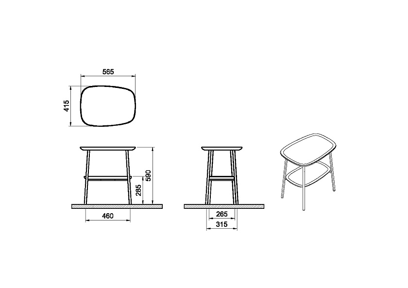 Стол Vitra Plural 64064 белый