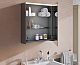 Шкаф с зеркалом Vitra Core 66909, 62, глянцевый антрацит - изображение 3