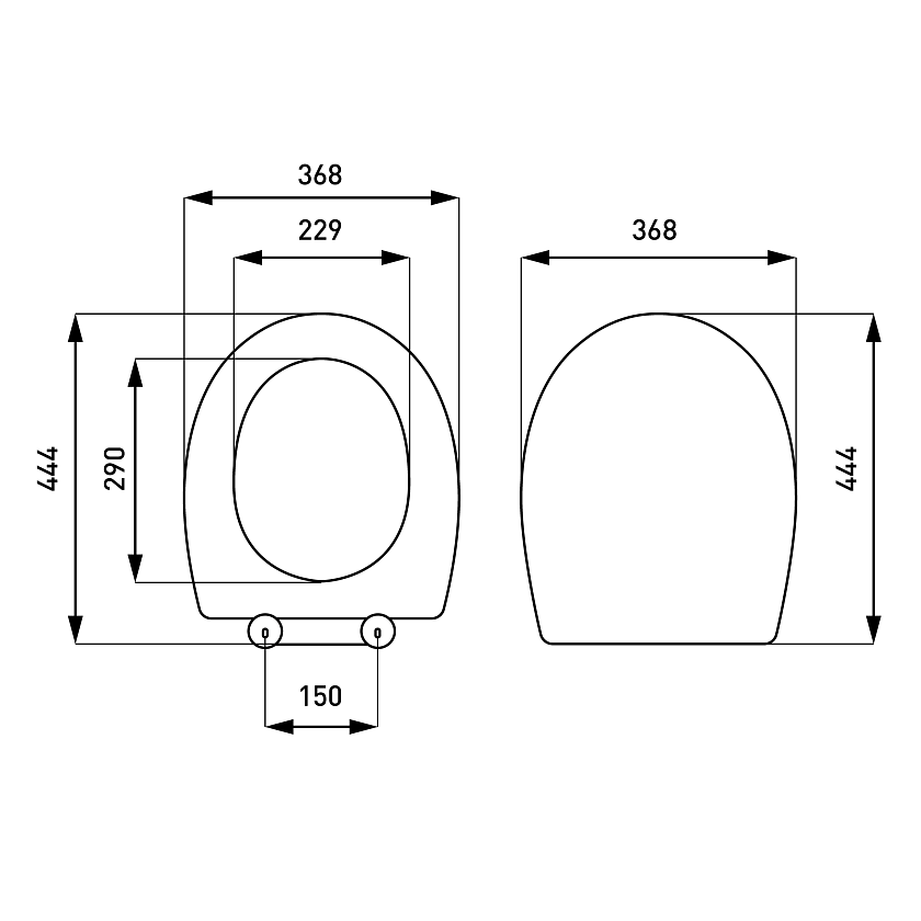 Сиденье для унитаза универсальное Vitra 805-003-009 белый