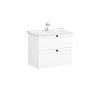Тумба с раковиной Vitra Root Classic, 80.5 см, белый матовый, мдф