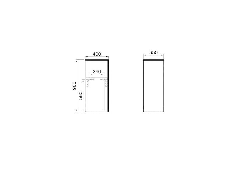 Тумба с раковиной Vitra Sento 60834, 55, матовый антрацит