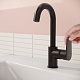 Смеситель для раковины с поворотным изливом Vitra Flow Soft A4316036EXP, черный матовый - изображение 2