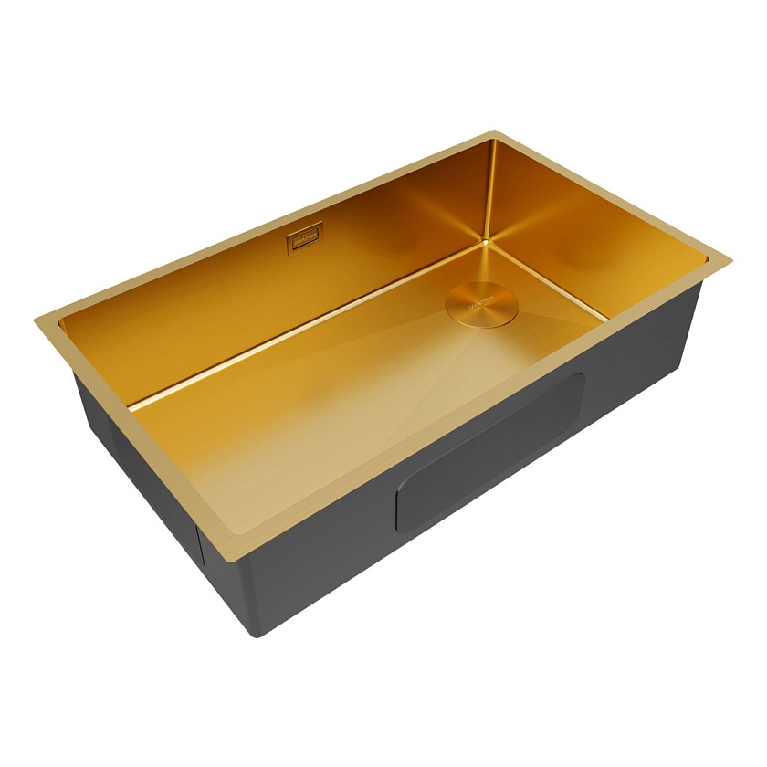 Кухонная мойка Paulmark NEXT-SKEW 74 UNI PM887444-BS, нержавеющая сталь