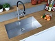 Кухонная мойка Paulmark ALLER 74 UNI PM807444-BS, нержавеющая сталь - изображение 3