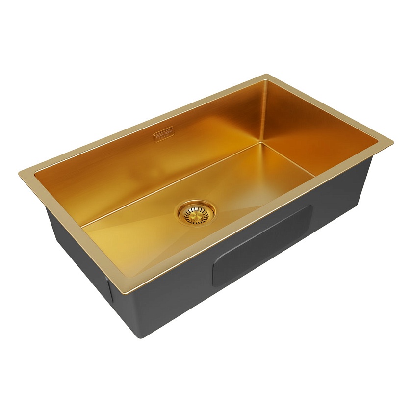 Кухонная мойка Paulmark ALLER 74 UNI PM807444-BS, нержавеющая сталь