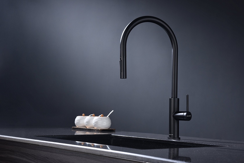 Кухонный смеситель Paulmark SENSO Se215180-SBG, cветлое брашированное золото