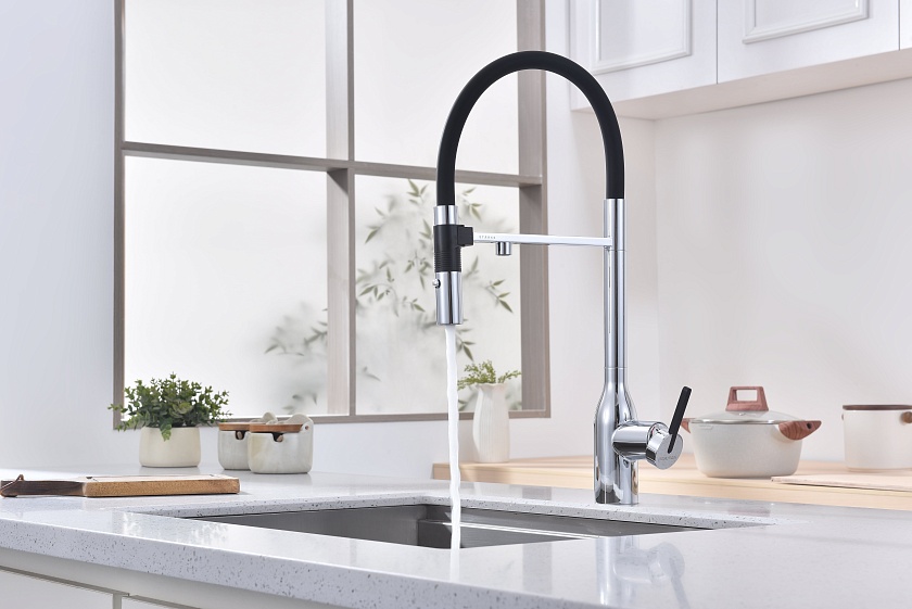 Кухонный смеситель с подключением фильтра Paulmark MAGNETO ONE Ma213188-AN, антрацит 401