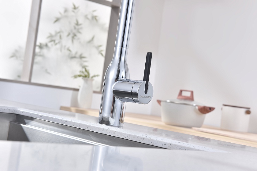 Кухонный смеситель с подключением фильтра Paulmark MAGNETO ONE Ma213188-AN, антрацит 401
