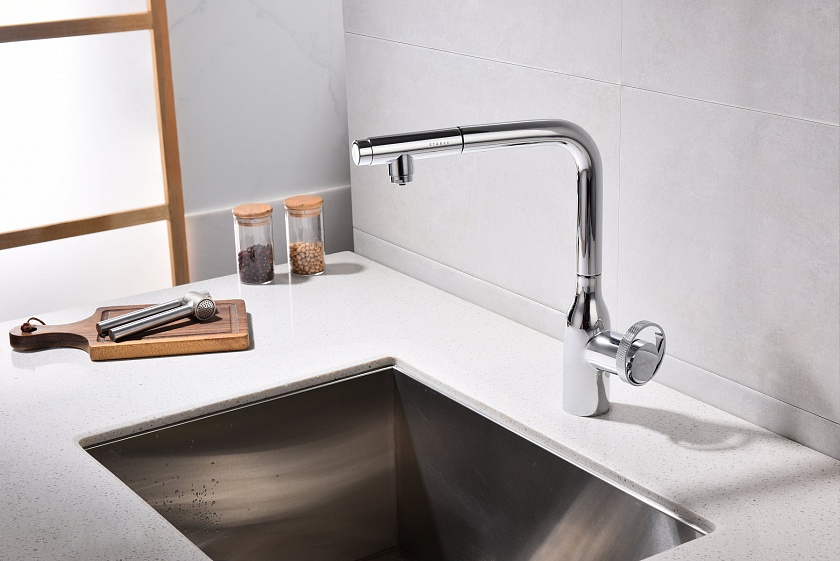 Кухонный смеситель с подключением фильтра Paulmark URBAN Ur213104-401, антрацит 401
