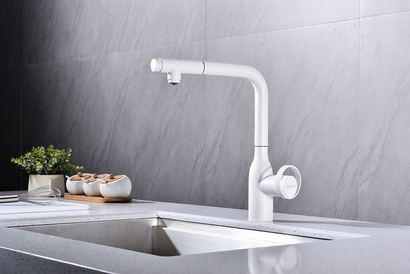 Кухонный смеситель с подключением фильтра Paulmark URBAN Ur213104-401, антрацит 401