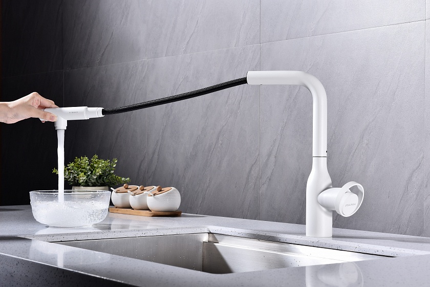 Кухонный смеситель с подключением фильтра Paulmark URBAN Ur213104-401, антрацит 401