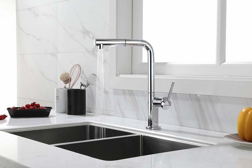 Кухонный смеситель с подключением фильтра Paulmark NEO Ne214419-401, антрацит 401