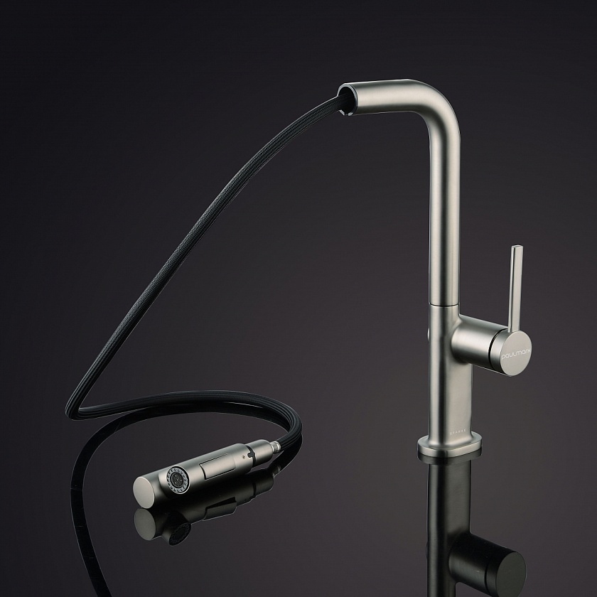 Кухонный смеситель с подключением фильтра Paulmark NEO Ne214419-401, антрацит 401