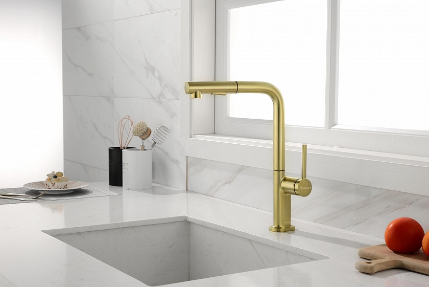 Кухонный смеситель с подключением фильтра Paulmark NEO Ne214419-401, антрацит 401