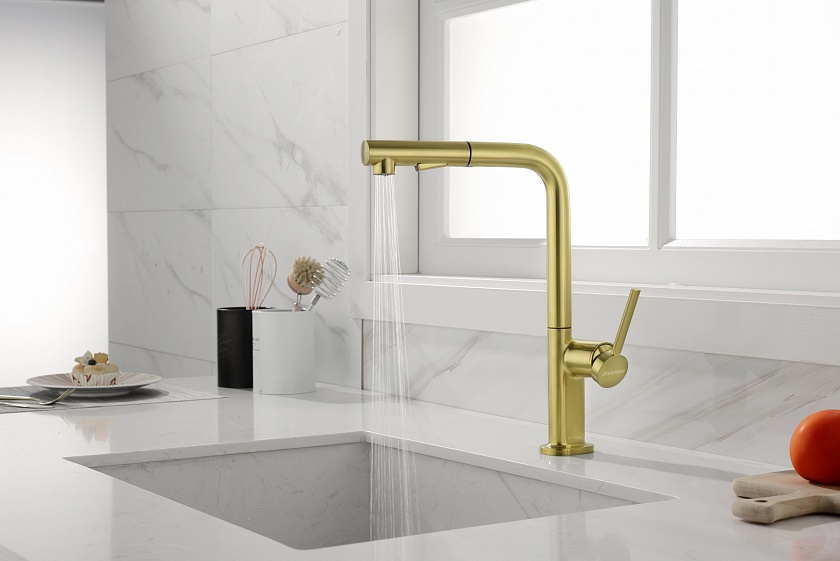 Кухонный смеситель с подключением фильтра Paulmark NEO Ne214419-401, антрацит 401