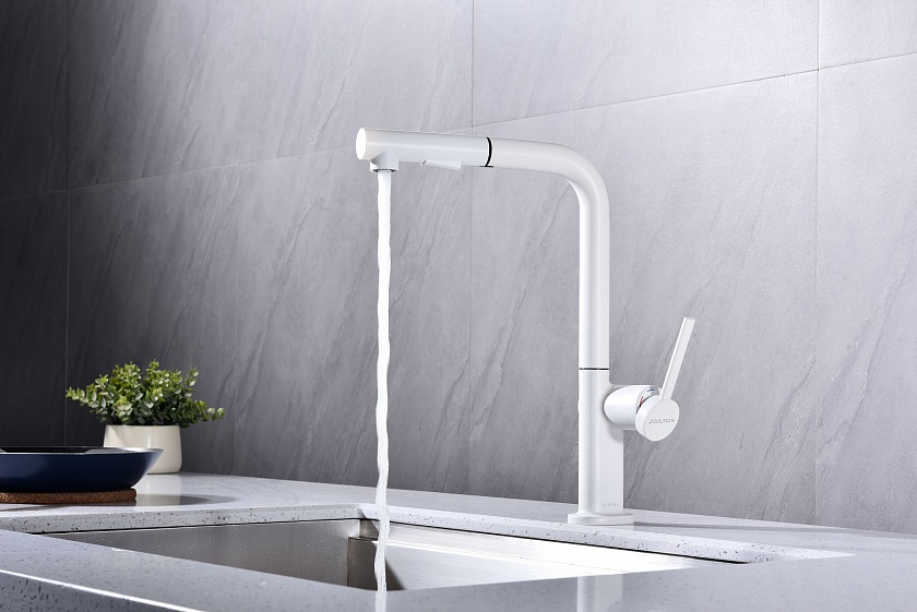 Кухонный смеситель с подключением фильтра Paulmark NEO Ne214419-401, антрацит 401