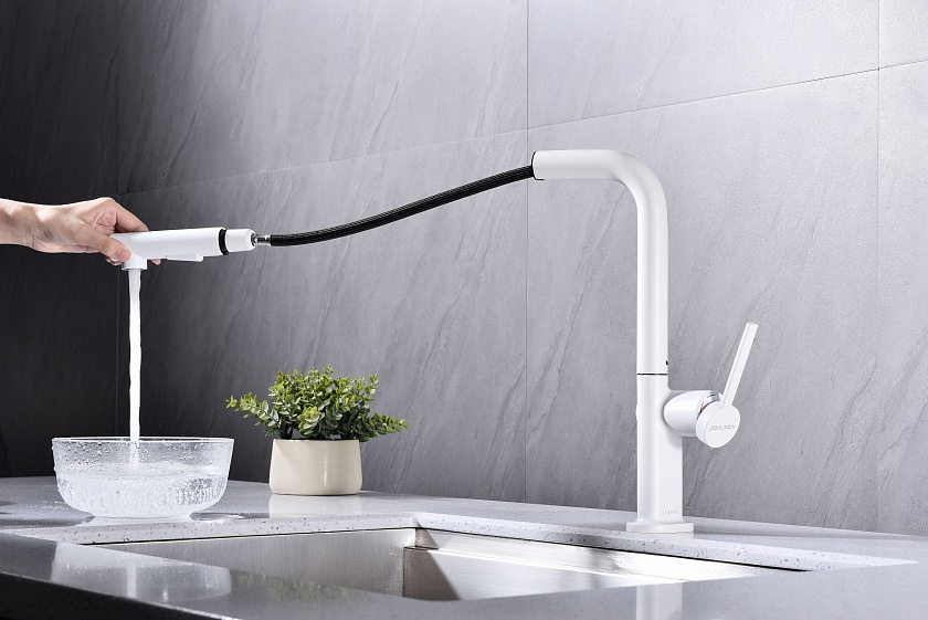 Кухонный смеситель с подключением фильтра Paulmark NEO Ne214419-401, антрацит 401