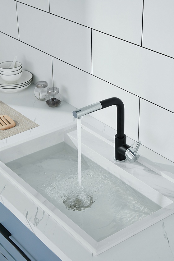 Кухонный смеситель Paulmark KASSEL Ka214311-401, антрацит 401