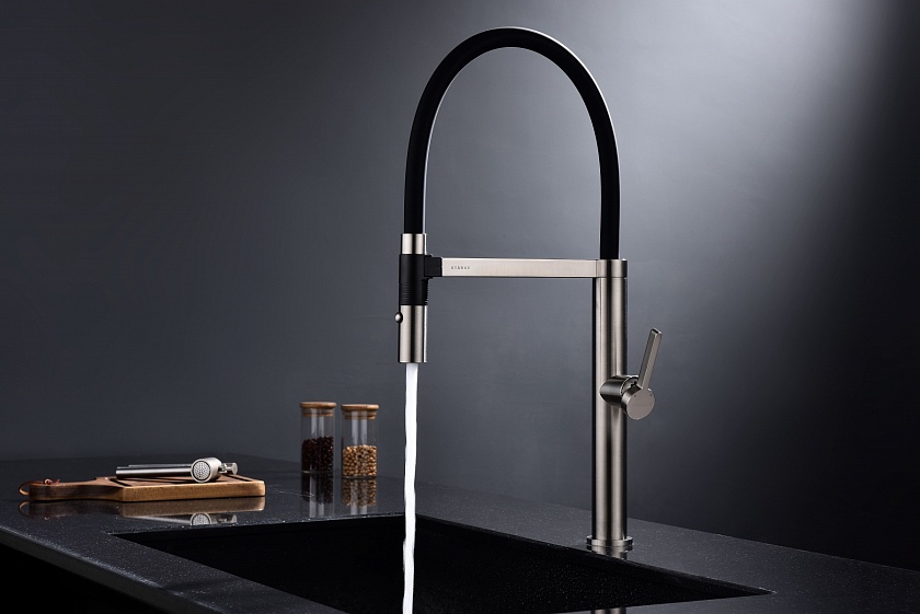 Кухонный смеситель Paulmark LEADER Le214101-B, беретта