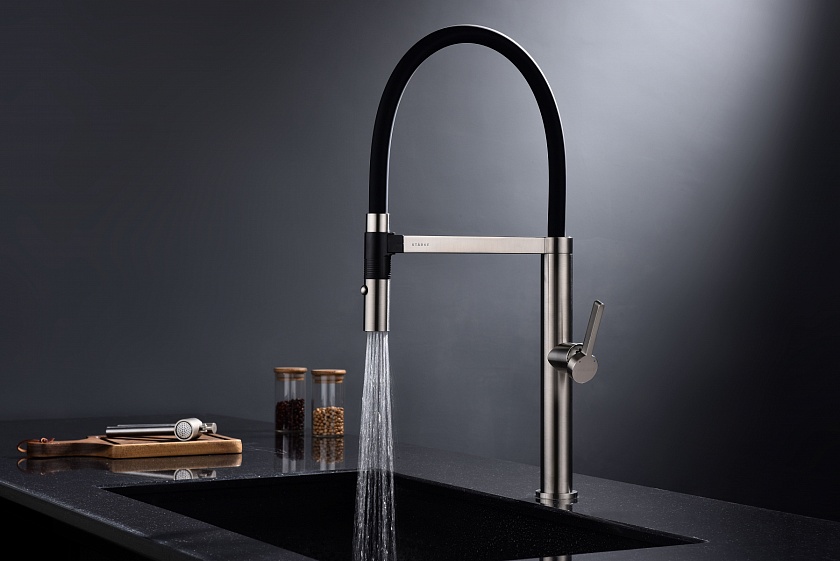 Кухонный смеситель Paulmark LEADER Le214101-B, беретта