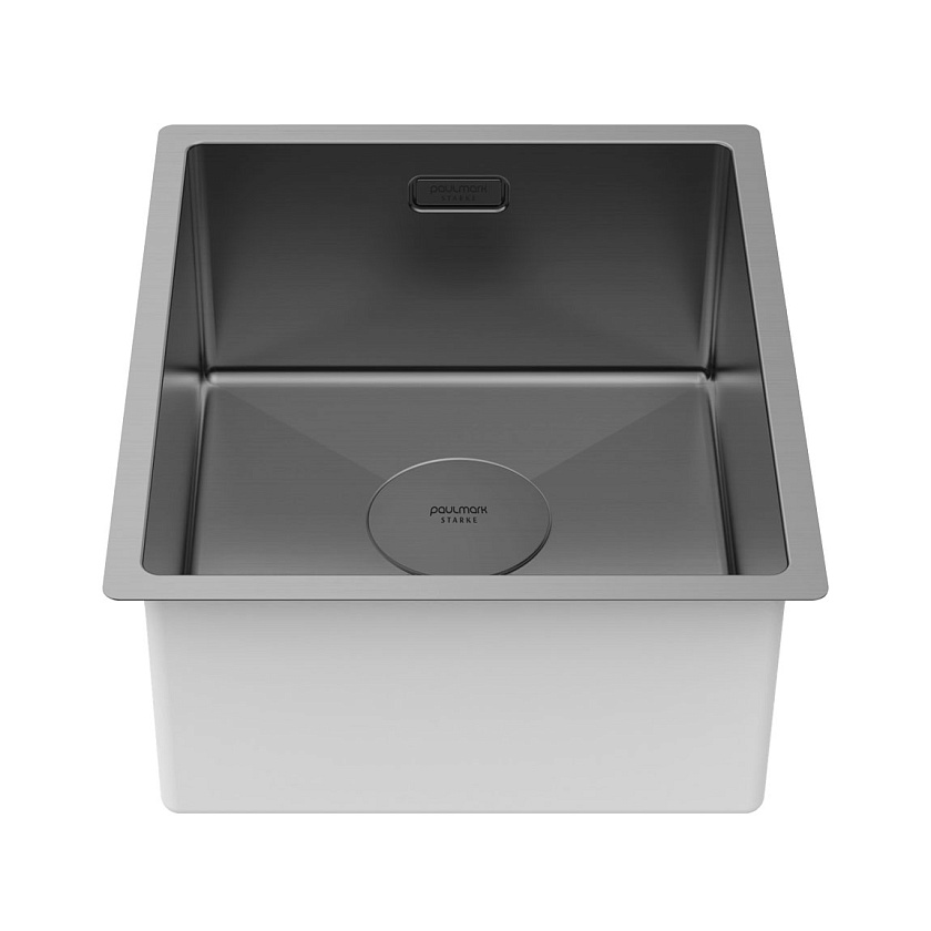 Кухонная мойка Paulmark NEXT 38 UNI PM213844-BS, вороненая сталь