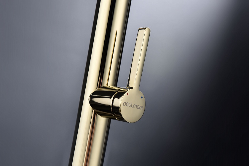 Кухонный смеситель Paulmark LEADER Le214101-G, золото