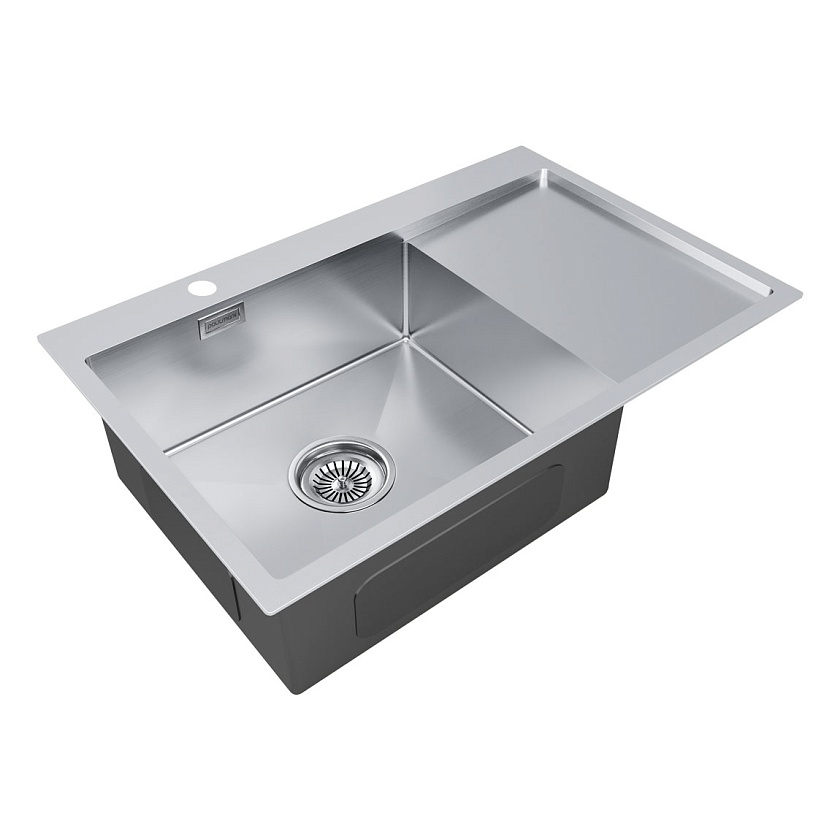 Кухонная мойка Paulmark KRONER 78F PM217851-BSL, нержавеющая сталь