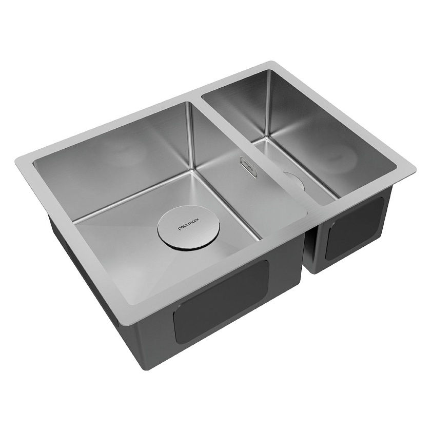 Кухонная мойка Paulmark Next PM225844-BS, нержавеющая сталь