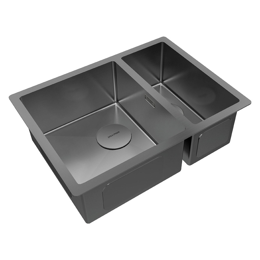 Кухонная мойка Paulmark Next PM225844-BS, нержавеющая сталь