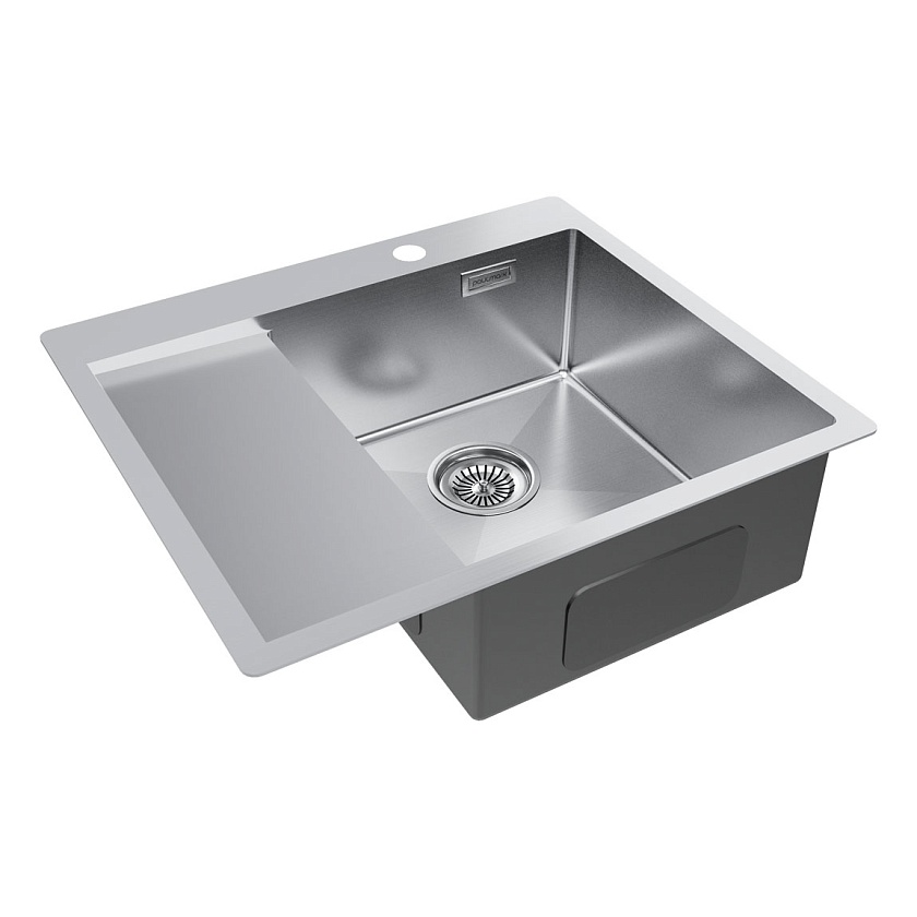 Кухонная мойка Paulmark KRONER 59F PM225951-BSR, нержавеющая сталь