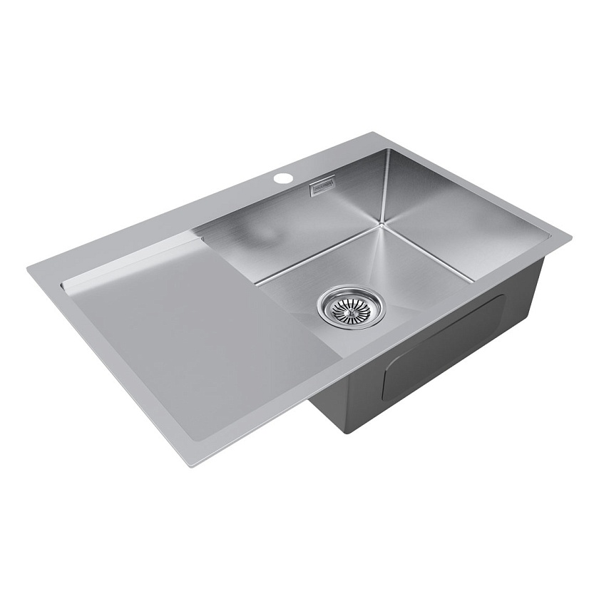 Кухонная мойка Paulmark KRONER 78F PM217851-BSR, нержавеющая сталь