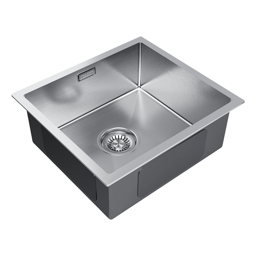 Кухонная мойка Paulmark ALLER 44 UNI PM904444-BS, нержавеющая сталь